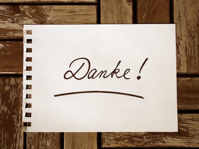 Dankeschön! Content