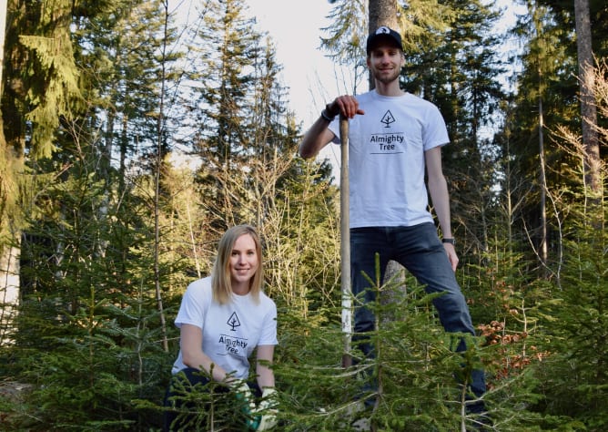 Aline et Gilles, Co-fondateurs d'Almighty Tree Content