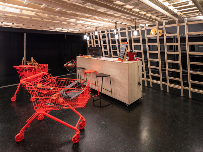 So ähnlich soll die LeihBar Wabern aussehen (Foto: LeihBar Bern, Matthias Luggen) Content