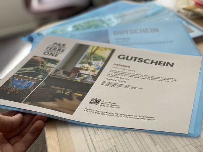 Gutscheine für’s Parterre One und für’s Atlantis