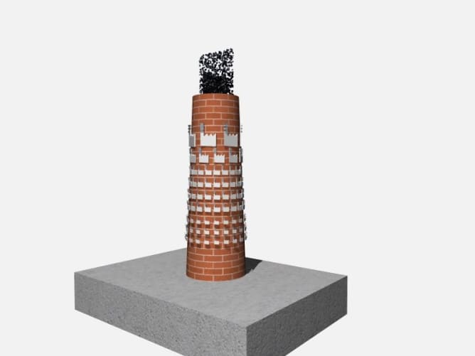 Möglichkeit für Firmensponsoring: Ein Firmenlogo auf dem Fabrik-Schornstein. Bei Interesse meldet euch bitte bei uns. Content