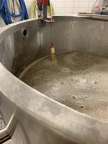 La bière «Cinq%» en plein empâtage Content