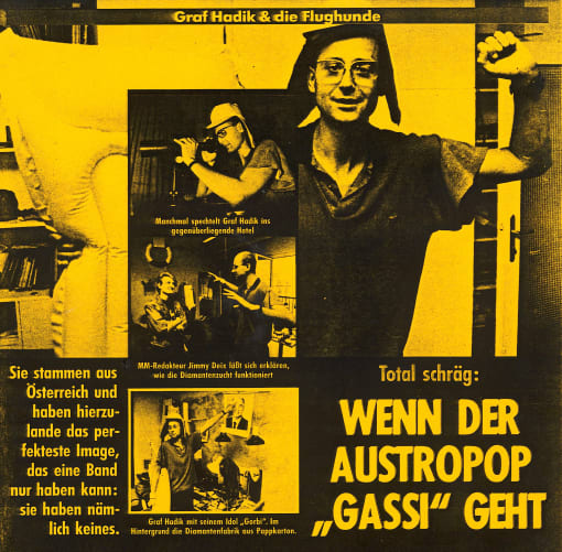 Der Graf und die heimische Pop-Historie: ein Mysterium.