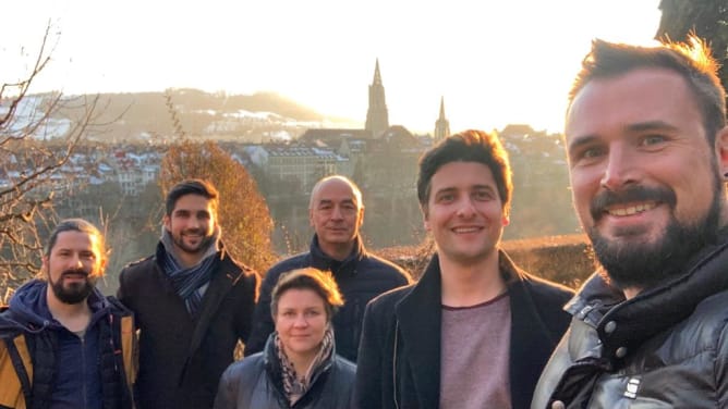 Proben zu «figurations de mémoire» mit Walter Feldmann in Bern