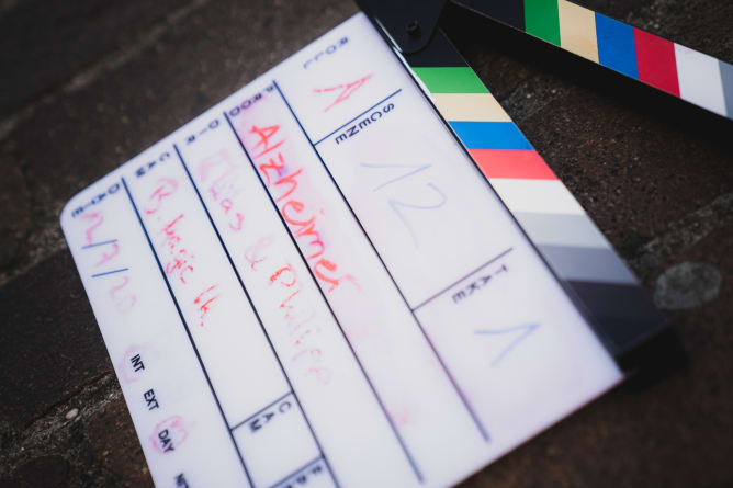 Unsere Filmklappe freut sich darauf, eingesetzt zu werden.