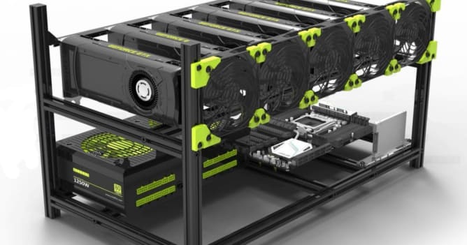 Voici a quoi ressemblent les machines permettant de miner Content
