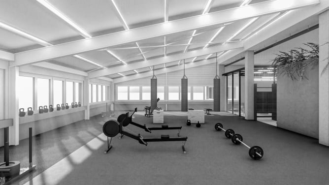 Visualisierung der Workout Fläche.