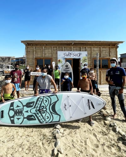 Surf class in Lobitos