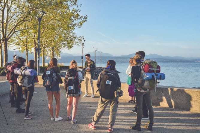 Départ de la Climate Express 2018 Content