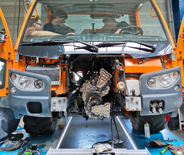 Getriebe und Motoren sind montiert Content