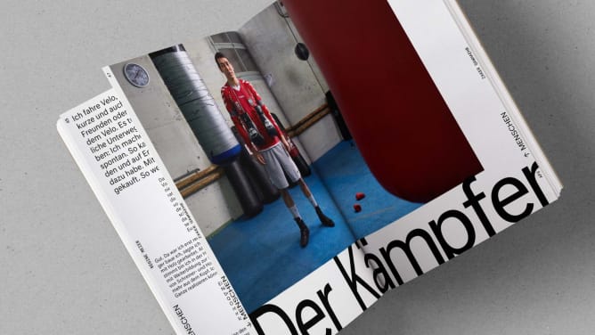 10 Porträts in Bild und Text von Menschen, die mit der Feuerwehr Viktoria verbunden sind. Hier: Zakker Qawhaehr. (Foto: Annette Boutellier, Text: Sarah Forrer)