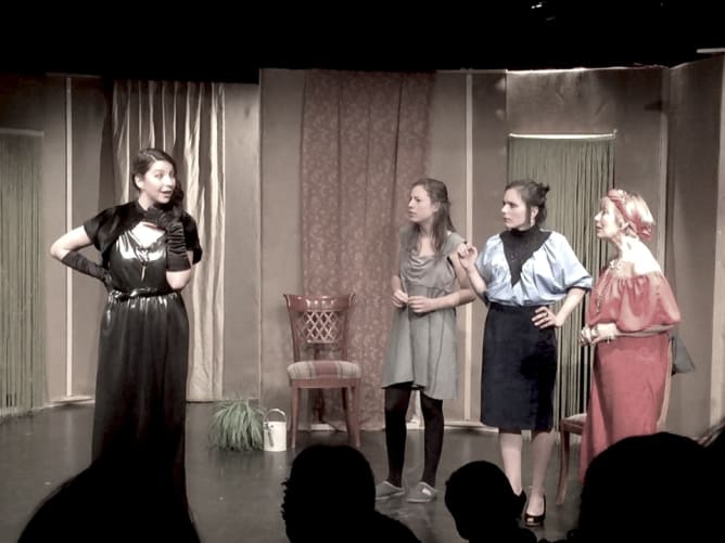 Certaines des comédiennes ont déjà joué ensemble au Teatro Comico, comme ici en 2016 Content