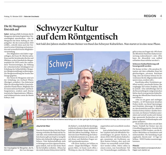 Freitag, 15.Oktober 2021, Bote der Urschweiz Content