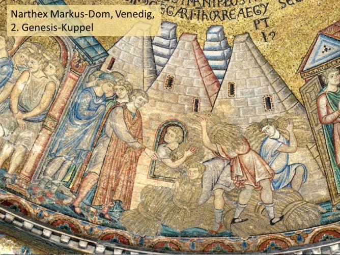 Historiography knows knows different purposes of the pyramids. They'll play their role also in the miniseries.
