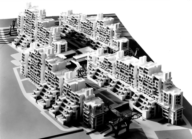 Originalmodell der Siedlung, 1965