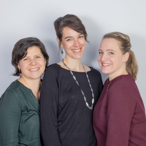 Angi, Barbara und Manuela