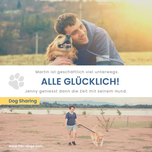 «While he travels, she takes care of his dog. All happy!» It is important to gain experience with dogs before adopting one of your own. Many dogs are too much alone and or not challenged enough in their homes.