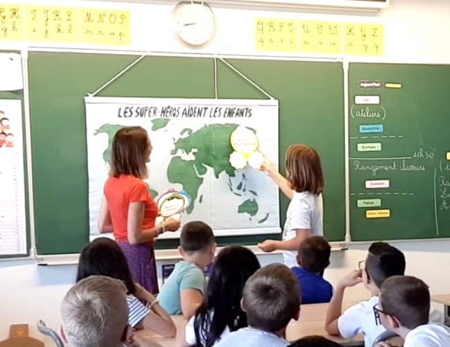Children learn and act.
