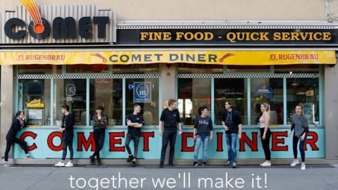comet diner - wemakeit kampagne