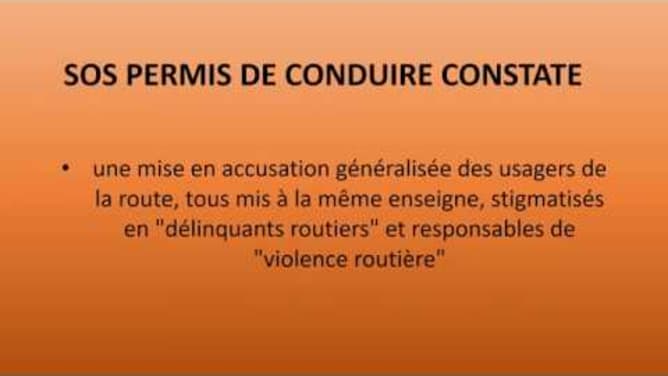 SOS PERMIS DE CONDUIRE, c'est quoi ?