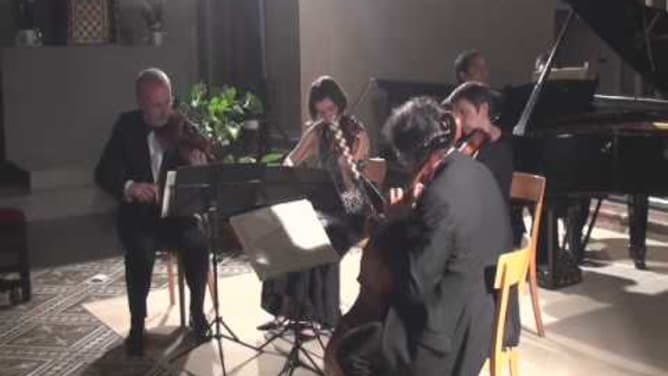 Carmina Quartet & Daniel Levy play Dvorak Piano Quintet (3rd Movement)