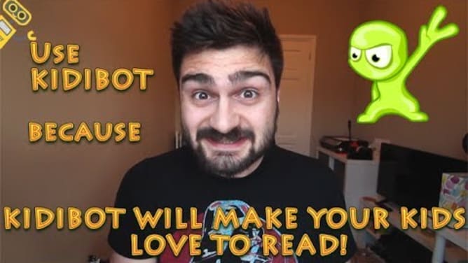 KIDIBOT helps kids WANT to read more books and learn more math & science!