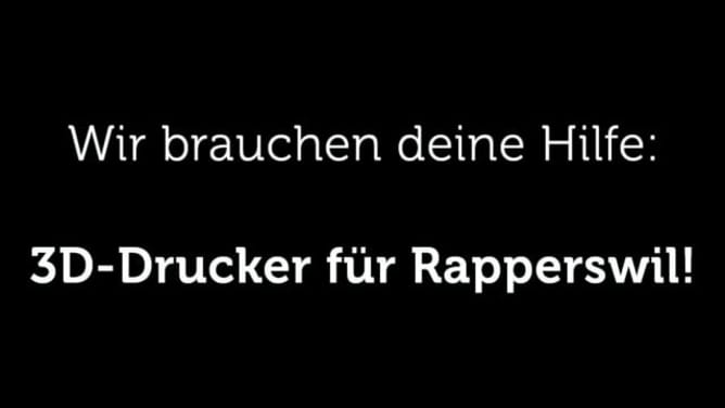 wemakeit: 3D Drucker für Rapperswil