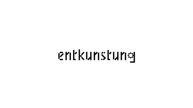ENTKUNSTUNG I