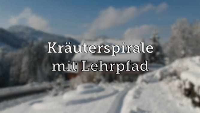 Kräuterspirale mit Lehrpfad