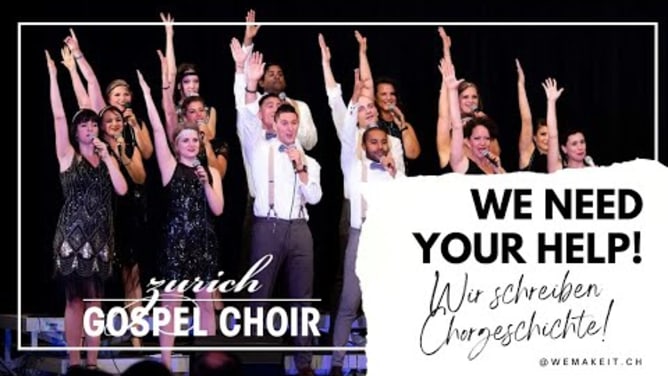 Zurich Gospel Choir - erstes Album! Fundraising 2023
