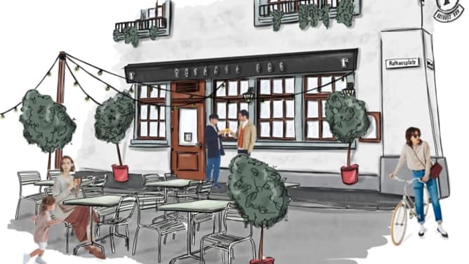 Rathaus Bar: Neue Terrasse