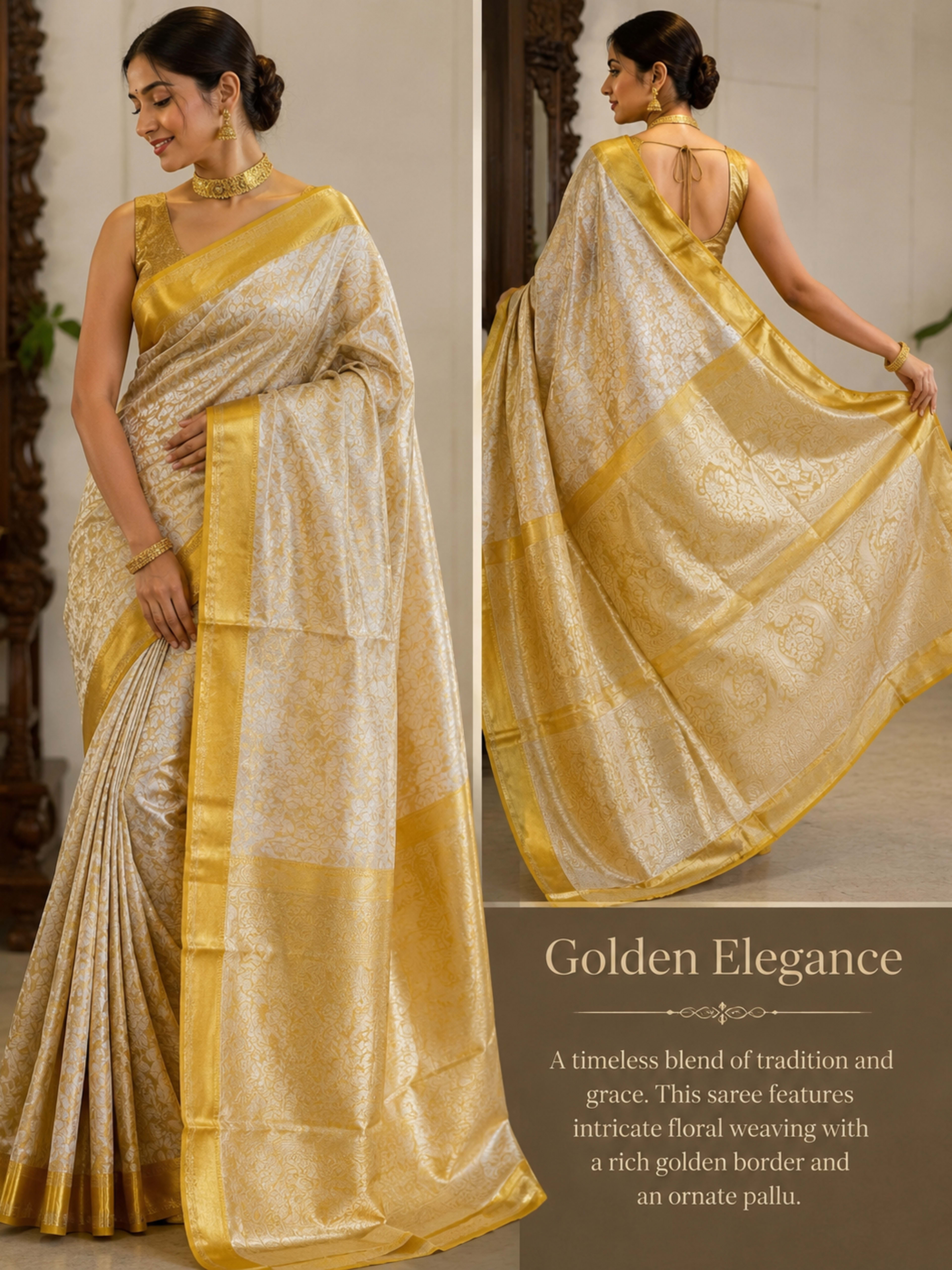 Nita Ambani-Inspired Golden Elegance