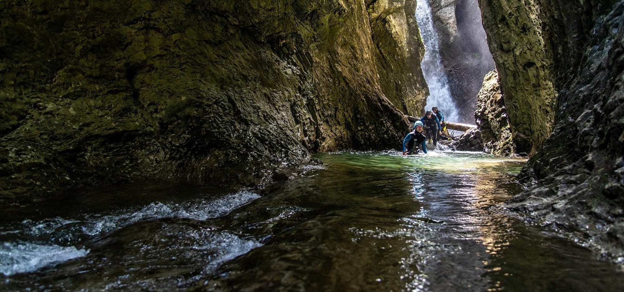 Canyoning im Allgäu mit der Bergschule Kleinwalsertal