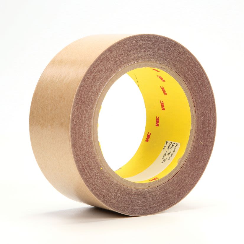 3M™ 021200-16057 9420 Non-Repulpable Double Coated Splicing Tape, 36 yd L x 2 in W, 4 mil THK, 400HT Acrylic Adhesive, Polyester Backing, Red