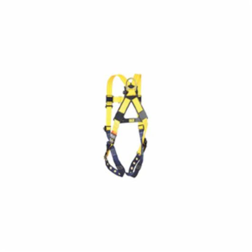 3M™ DBI-SALA® Fall Protection 1106015 Delta™ Multi-Purpose Harness, M, 420 lb Load, Polyester Strap, Tongue Leg Strap Buckle, Quick-Connect Chest Strap Buckle, Yellow
