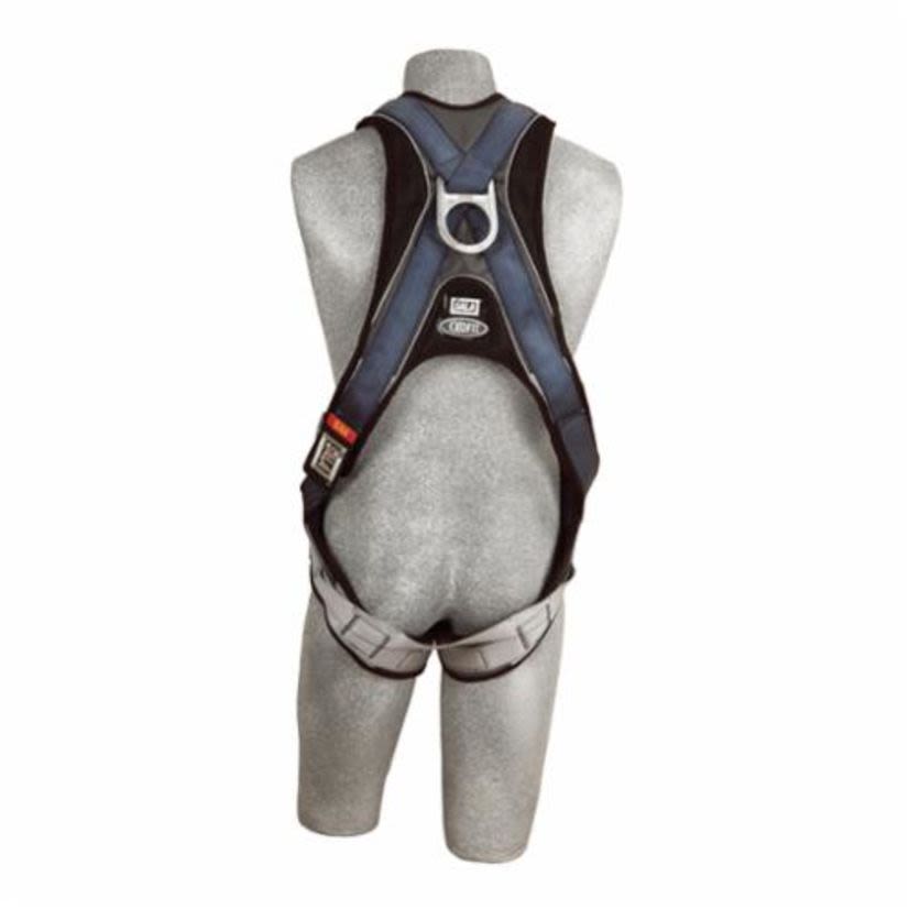 3M™ DBI-SALA® Fall Protection 1108527 ExoFit™ Climbing Harness, L, 420 lb Load, Polyester Strap, Quick-Connect Leg Strap Buckle, Quick-Connect Chest Strap Buckle, Steel Hardware, Blue