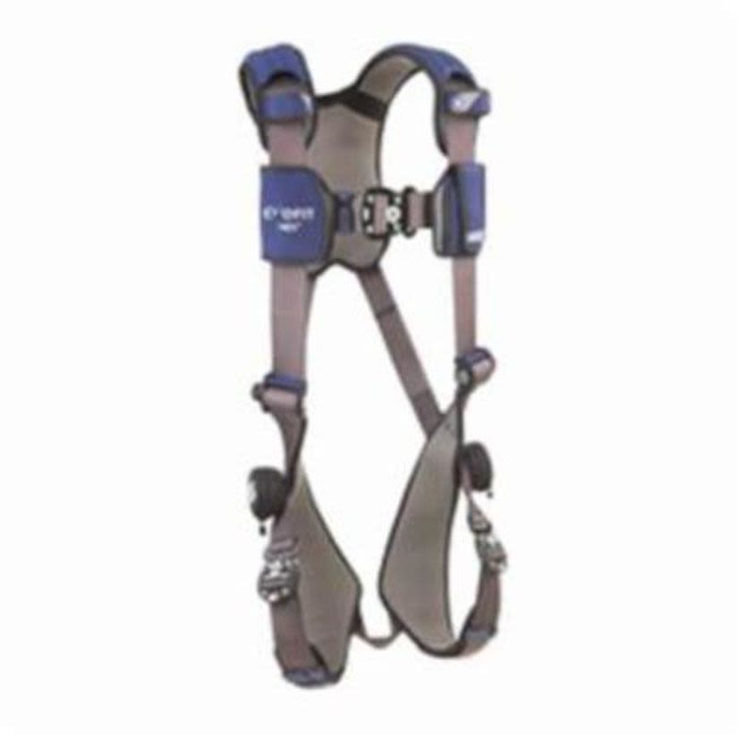 3M™ DBI-SALA® Fall Protection 1113001 ExoFit™ NEX™ Harness, S, 420 lb Load, Repel™ Polyester Strap, Quick-Connect Leg Strap Buckle, Quick-Connect Chest Strap Buckle, Steel/Aluminum Hardware, Gray
