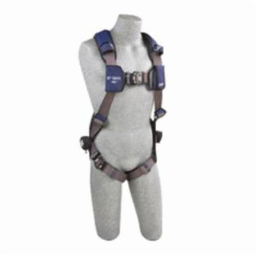 3M™ DBI-SALA® Fall Protection 1113004 ExoFit™ NEX™ Harness, M, 420 lb Load, Repel™ Polyester Strap, Quick-Connect Leg Strap Buckle, Quick-Connect Chest Strap Buckle, Steel/Aluminum Hardware, Gray
