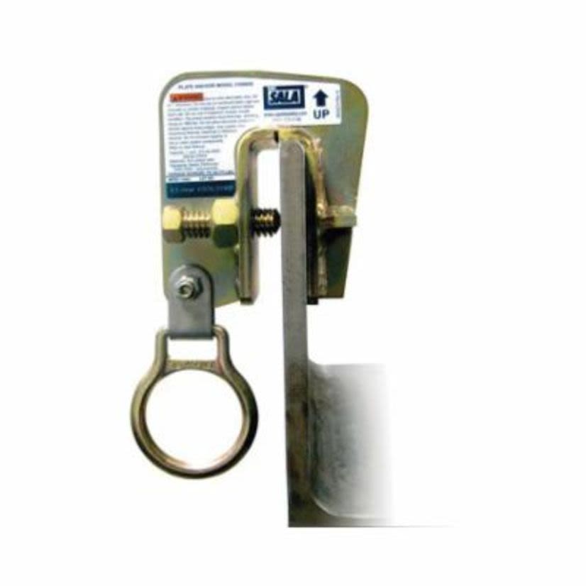 3M™ DBI-SALA® Fall Protection 2104550 Steel Plate Anchor, Steel, Yellow Zinc