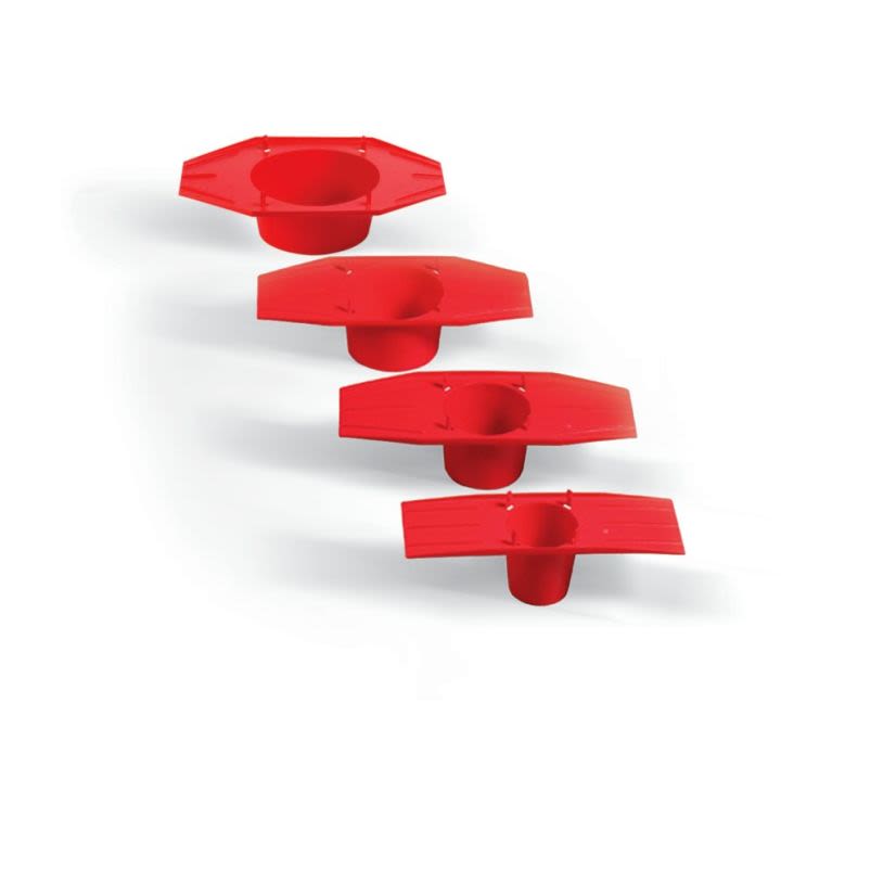 3M 7000133834 Fire Barrier Cast-In Device, For Use With 2 in Cast-In Device, 3 hr Fire Rating, Metal