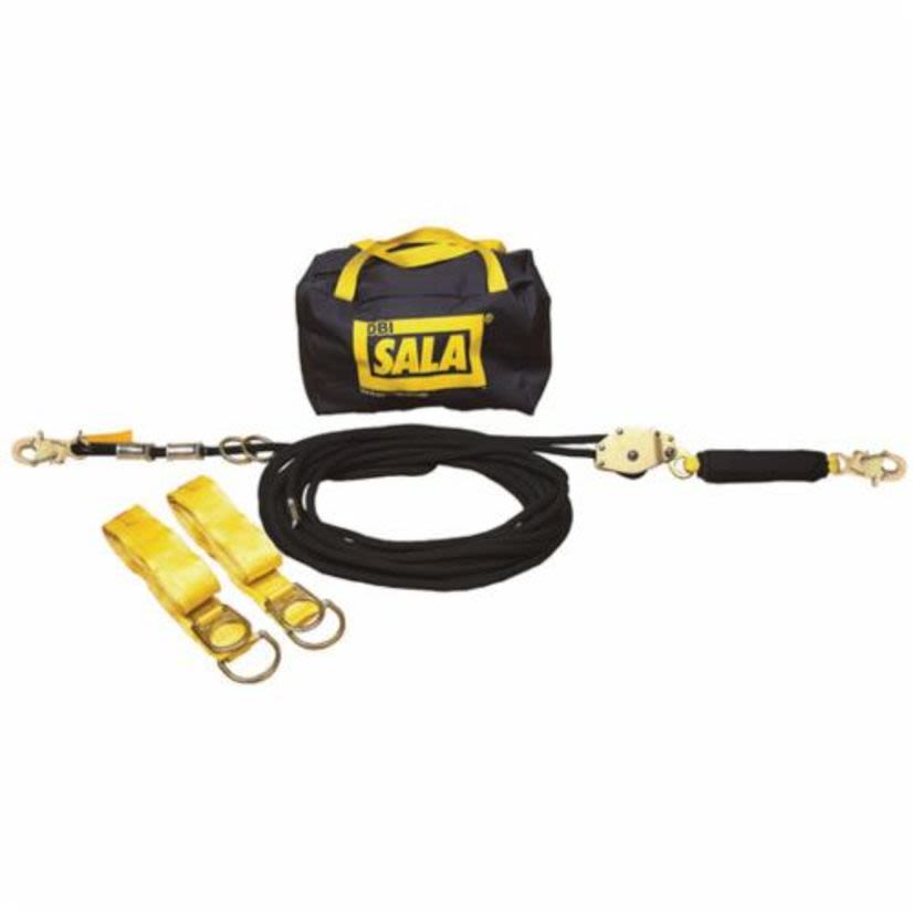 3M™ DBI-SALA® Fall Protection Sayfline™ 7600506 Horizontal Lifeline System, 310 lb Load Capacity, 60 ft L, Specifications Met: OSHA 1910.66, OSHA 1926.502