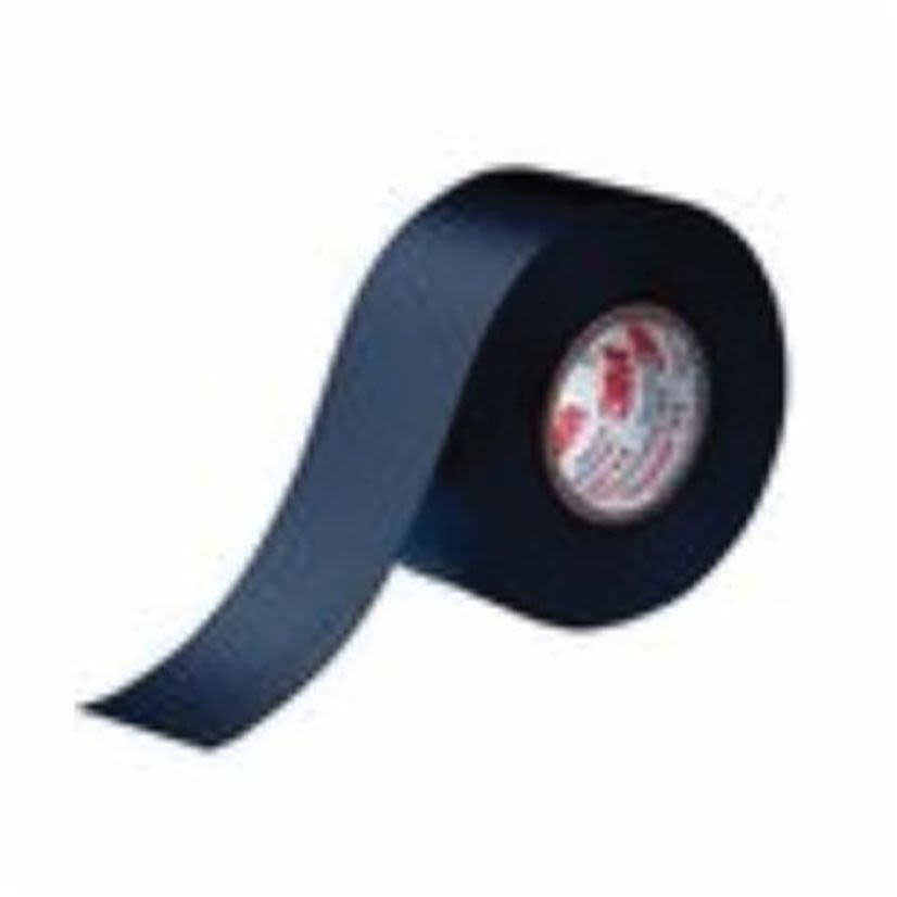 Scotch 7100004701 77B Fire Retardant Tape, 7 yd L 3 in W, 3 mil THK, Intumescent Elastomer Backing, Black