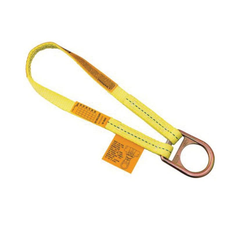 3M™ DBI-SALA® Fall Protection 840779-00041 Web Scaffold Choker With D-Ring and Web Loop, 1.4 ft L x 1 in W, Polyester, Yellow