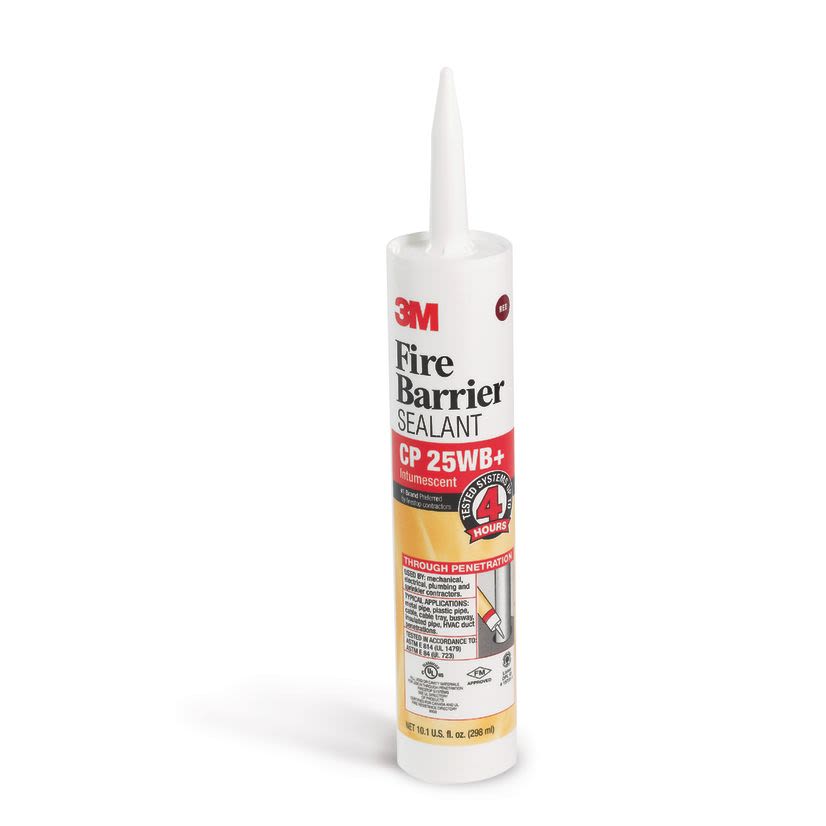 3M™ 7000006383  Fire Barrier Sealant, 10.1 oz Cartridge, Red, Paste