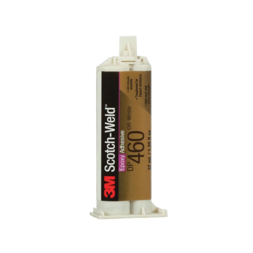 3M Scotch-Weld™ DP-460-Off-White 2-Part Part Epoxy Adhesive, 37 mL Duo-Pak Cartridge, Part A: Amber/Part B: White, 48 hr at 72 deg F Curing