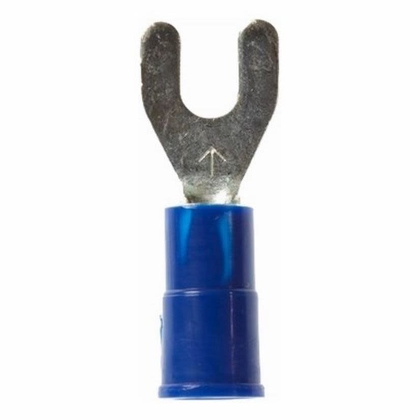 3M™ 7010293959  Highland™ Insulated Standard Fork Terminal, 16 to 14 AWG Conductor, 0.9 in L, Butted Seam Barrel, Blue