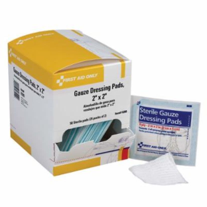 Acme United First Aid Only® H209 Gauze Dressing Pad, 2 x 2 in