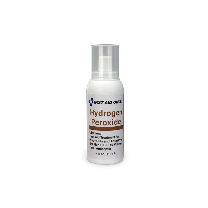 Acme United First Aid Only® M5124 Hydrogen Peroxide Spray, Pump Bottle Packing, Formula: 3% Hydrogen Peroxide