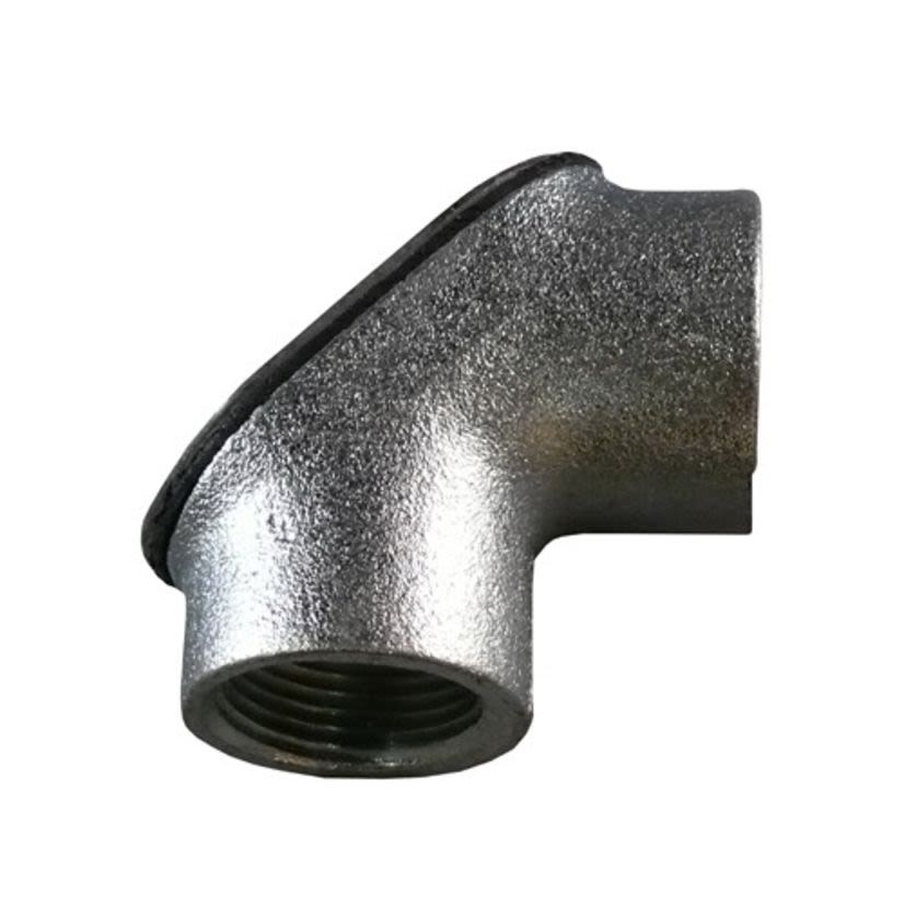 Appleton® FFL-200 Female Gasketed Watertight Pulling Elbow, 2 in Trade, 90 deg, Malleable Iron, Triple-Coated