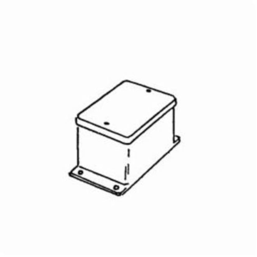 Emerson Electric Appleton® JIC-2 Blank Liquidtight Box With Cover, 4 in H x 4 in W x 2-3/16 in D, Gasketed Cover, Steel